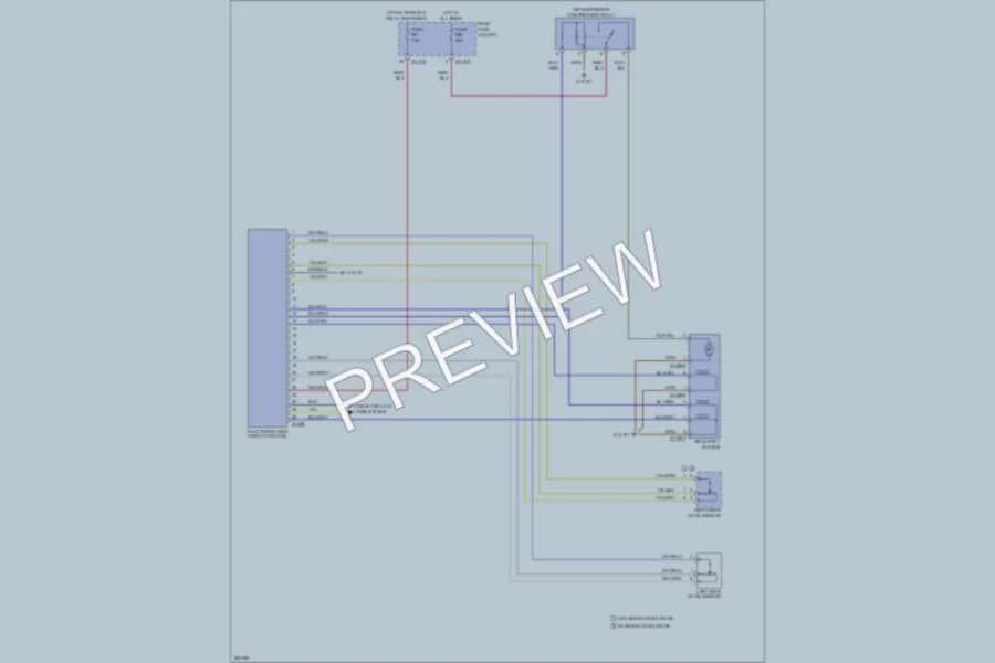 2007 BMW 550i Electronic Suspension wiring diagram preview