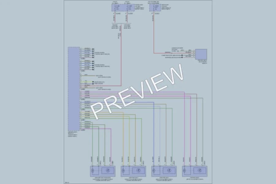 2007 BMW 550i Memory Systems wiring diagram preview