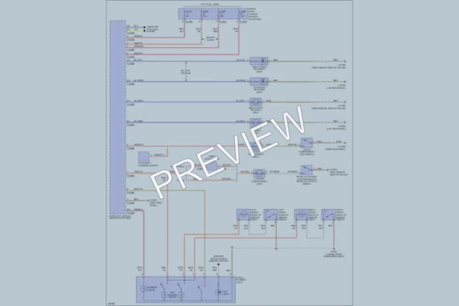 2007 BMW 650i Interior Lights wiring diagram preview