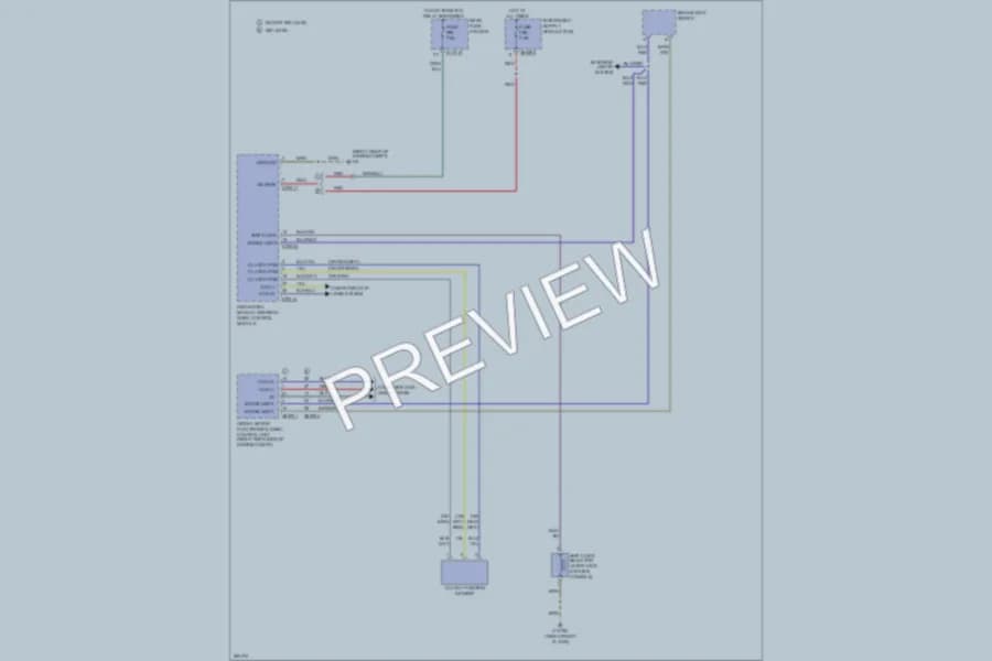 2007 BMW 650i Shift Interlock wiring diagram preview
