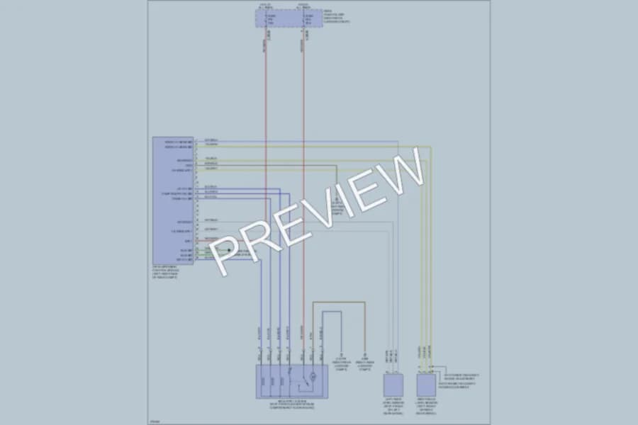 2007 BMW 750Li Electronic Suspension wiring diagram preview