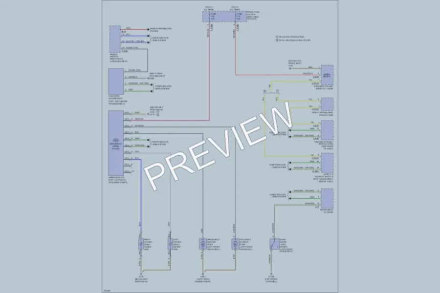 2007 BMW 750i Wiper Washer wiring diagram preview