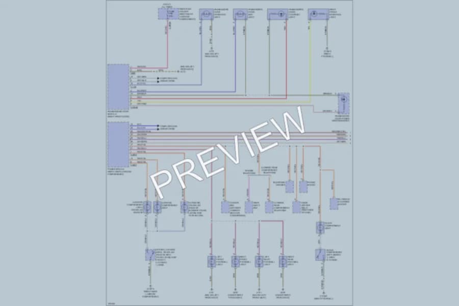 2007 BMW 760Li Interior Lights wiring diagram preview