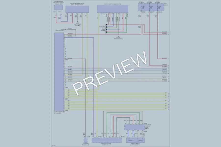 2007 BMW 760Li Supplemental Restraints wiring diagram preview