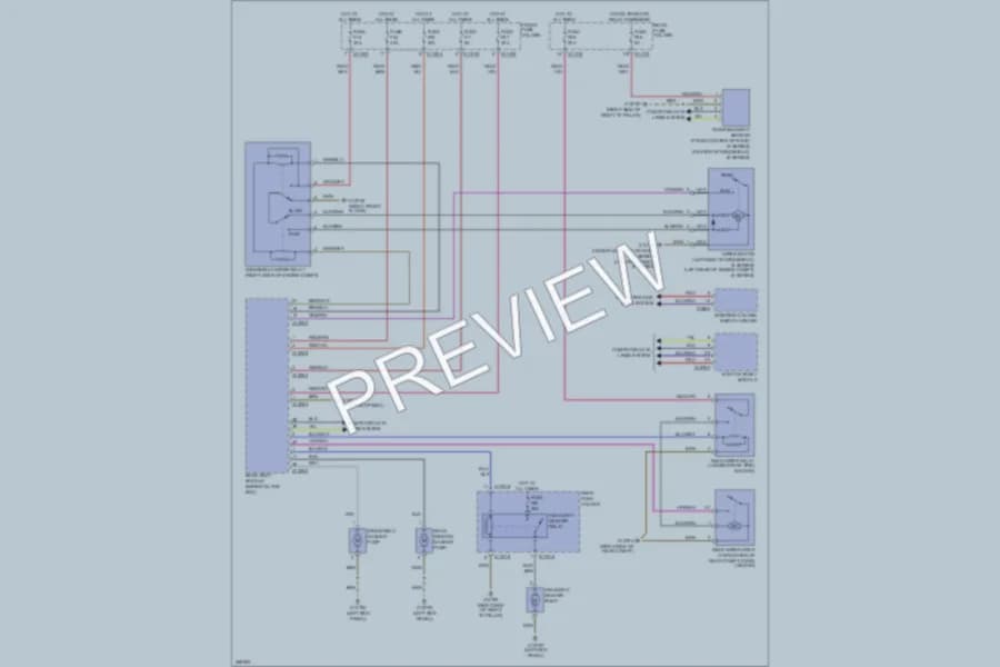 2007 BMW M5 Wiper Washer wiring diagram preview