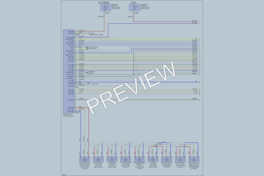2007 BMW M6 Air Conditioning wiring diagram preview