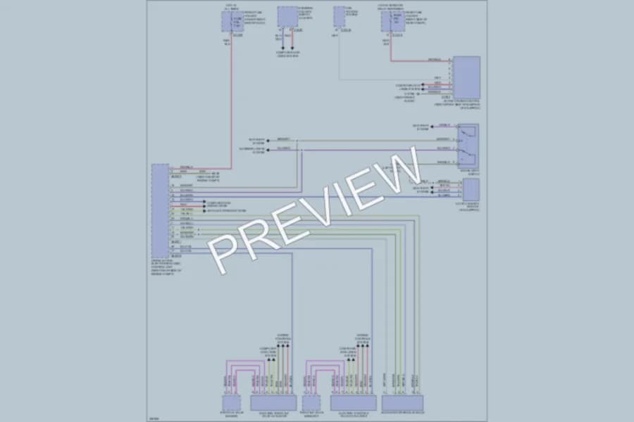 2007 BMW M6 Cruise Control wiring diagram preview