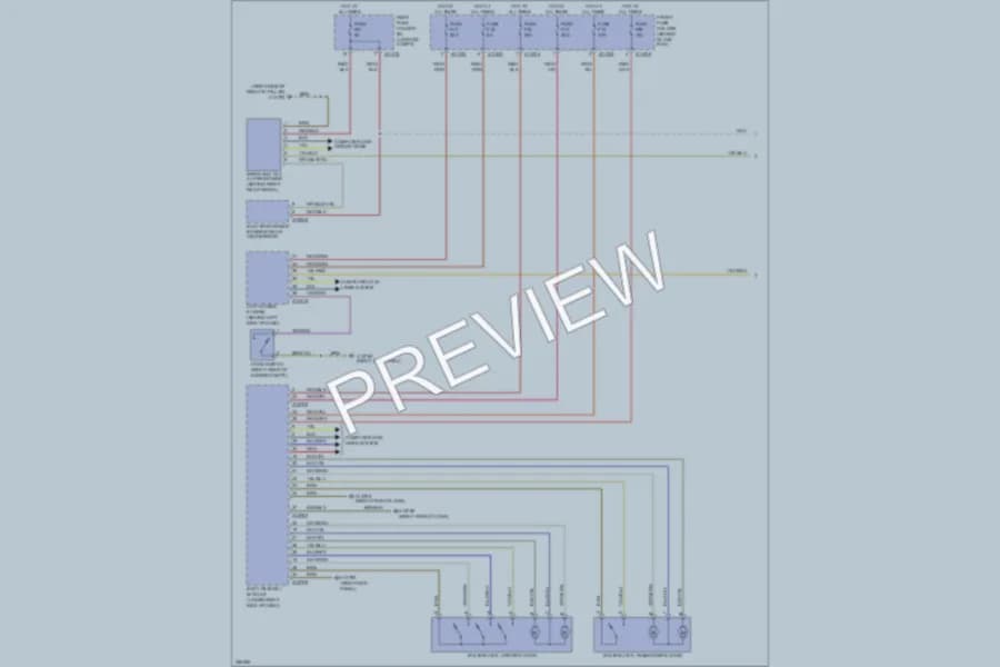 2007 BMW M6 Power Door Locks wiring diagram preview