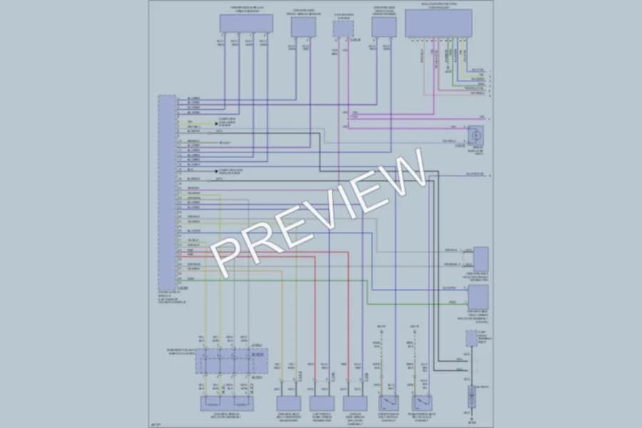 2007 BMW M6 Supplemental Restraints wiring diagram preview