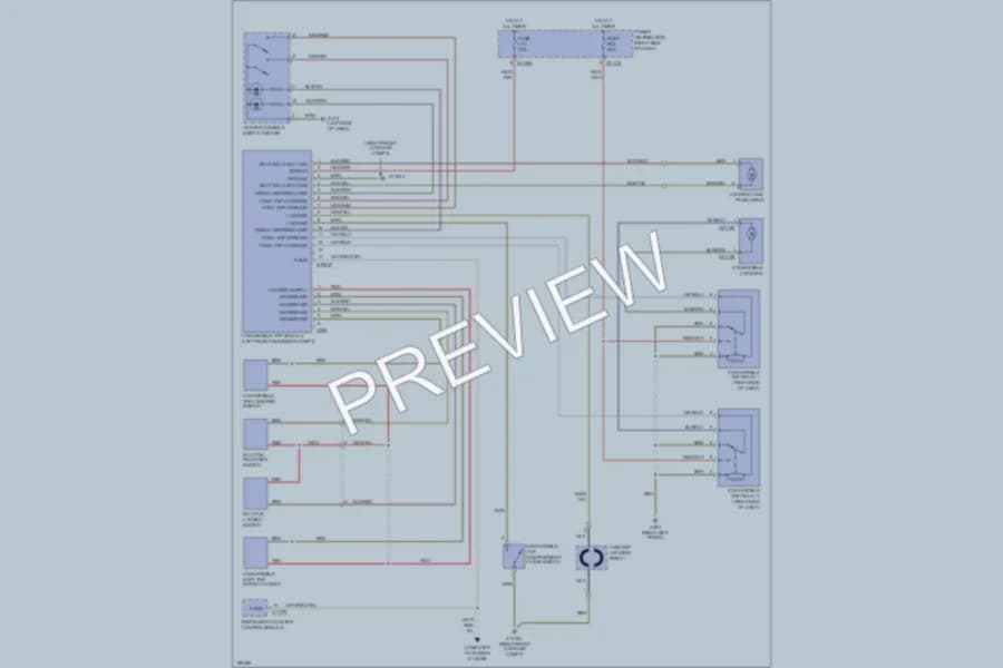 2007 BMW MRoadster Power Top Sunroof wiring diagram preview