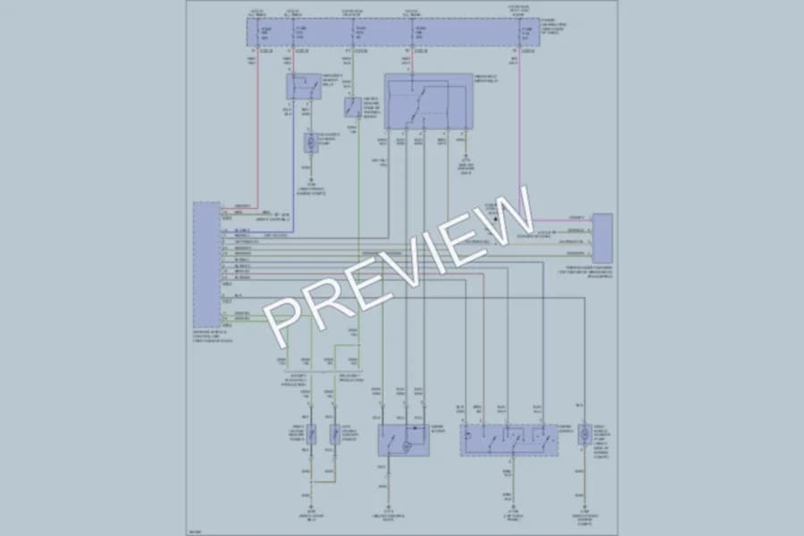 2007 BMW X3 Wiper Washer wiring diagram preview