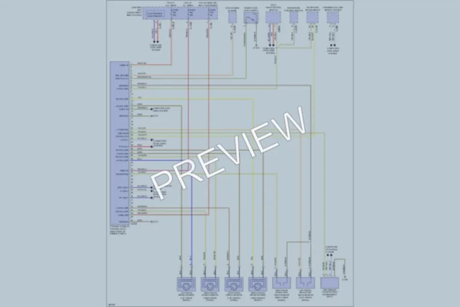 2007 BMW X5 Anti Lock Brakes wiring diagram preview