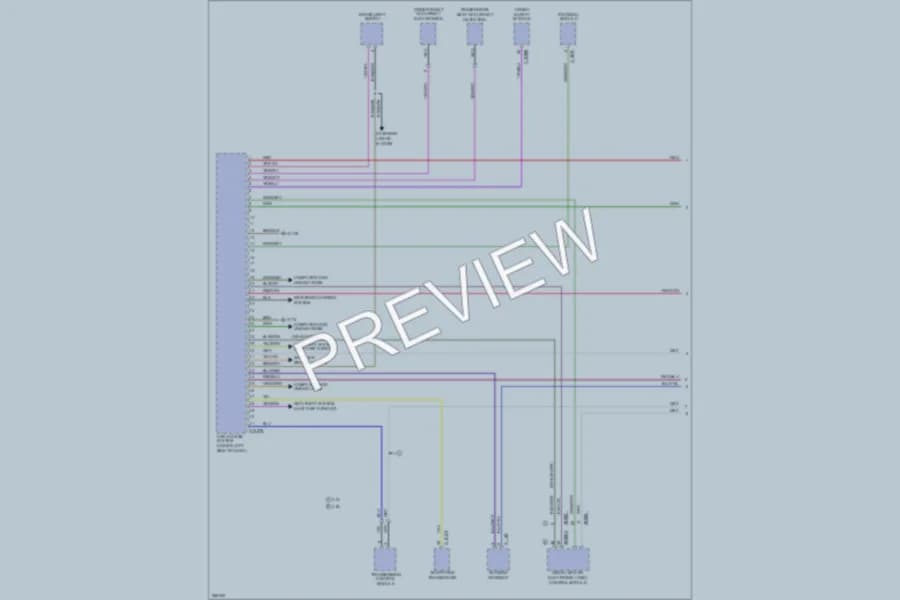 2007 BMW X5 Anti Theft wiring diagram preview