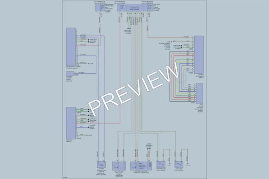 2007 BMW X5 Instrument Cluster wiring diagram preview