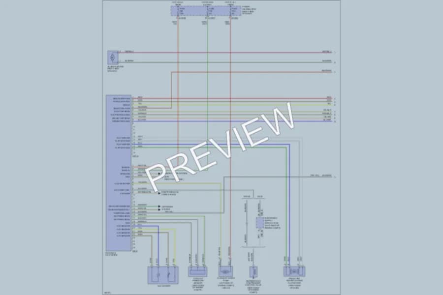 2007 BMW Z4 Air Conditioning wiring diagram preview