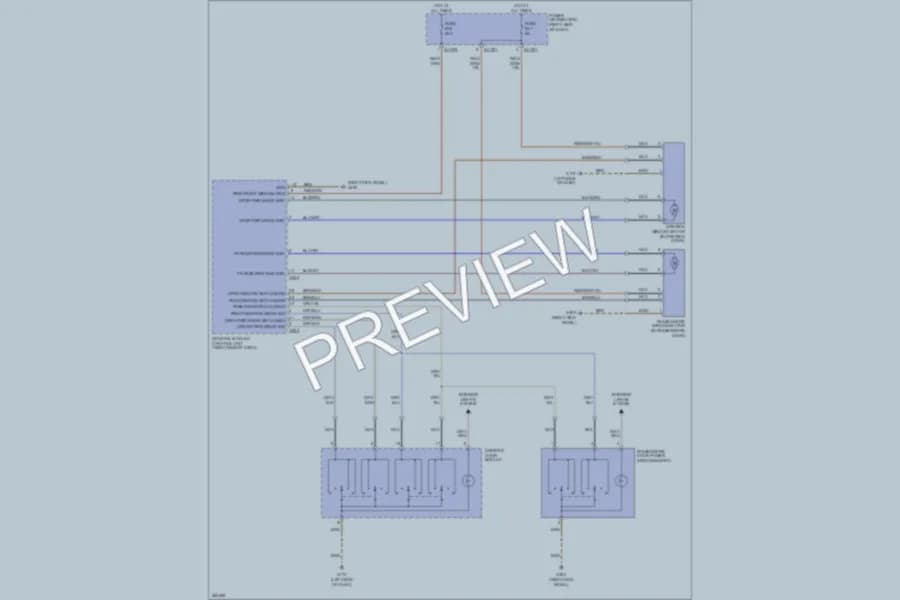 2007 BMW Z4 Power Windows wiring diagram preview