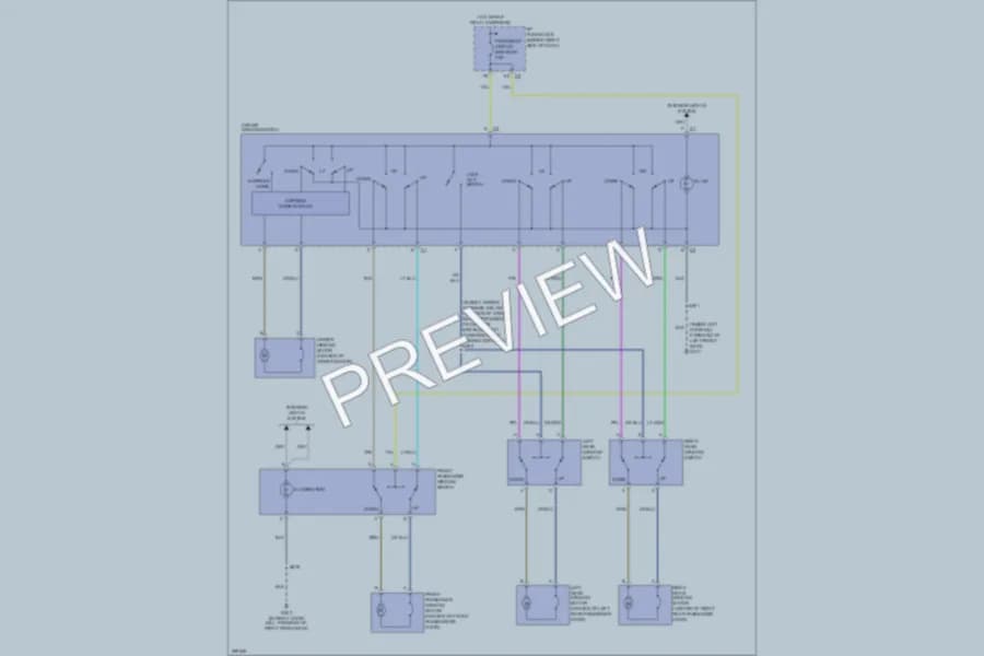2007 Buick Allure Power Windows wiring diagram preview
