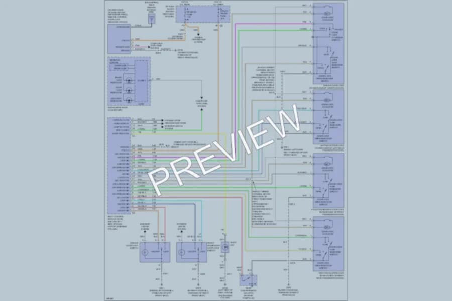 2007 Buick LaCrosse Anti Theft wiring diagram preview