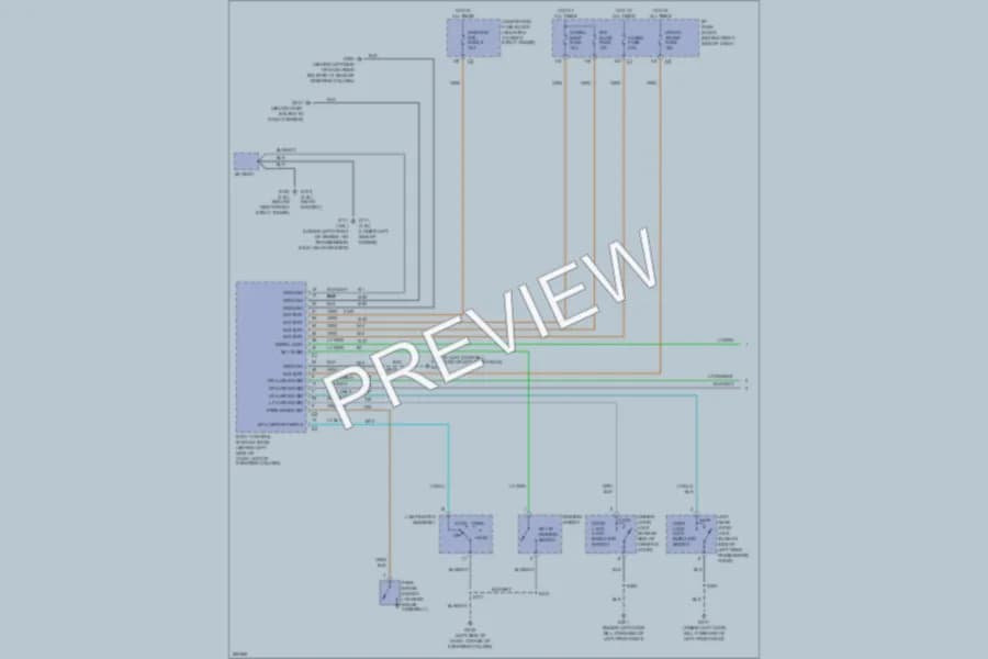 2007 Buick LaCrosse Warning Systems wiring diagram preview