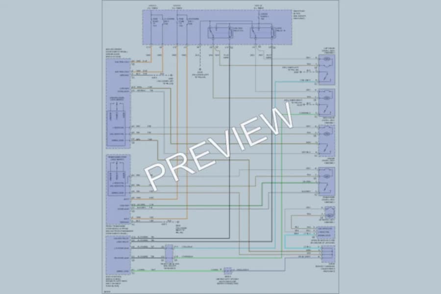 2007 Buick Rainier Power Door Locks wiring diagram preview