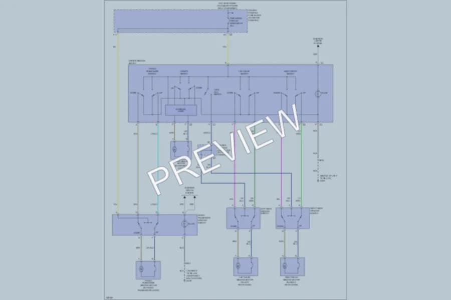 2007 Buick Rendezvous Power Windows wiring diagram preview