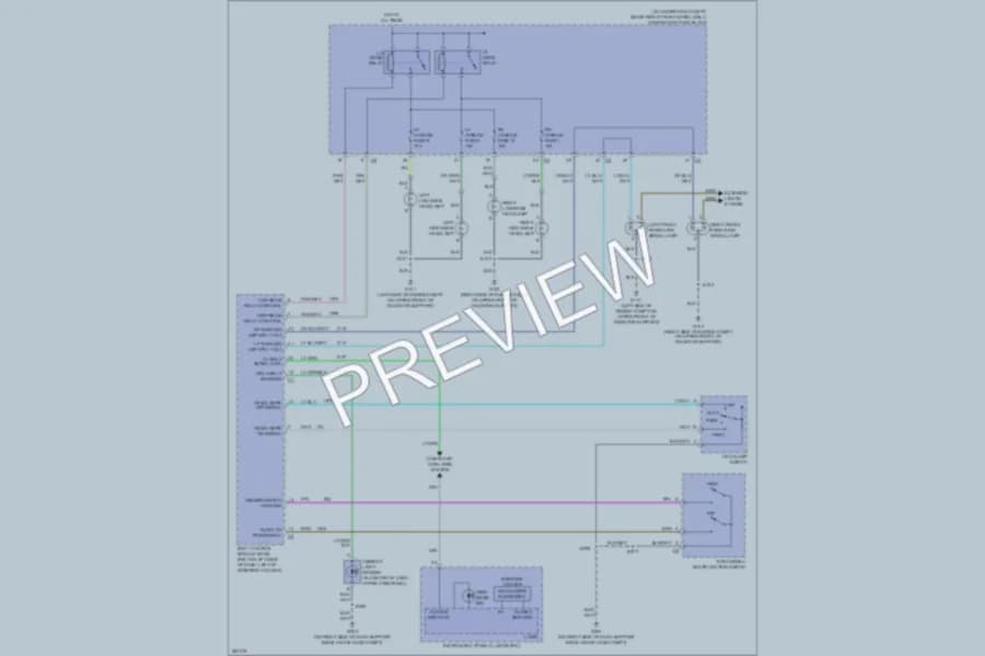 2007 Buick Terraza Headlights wiring diagram preview