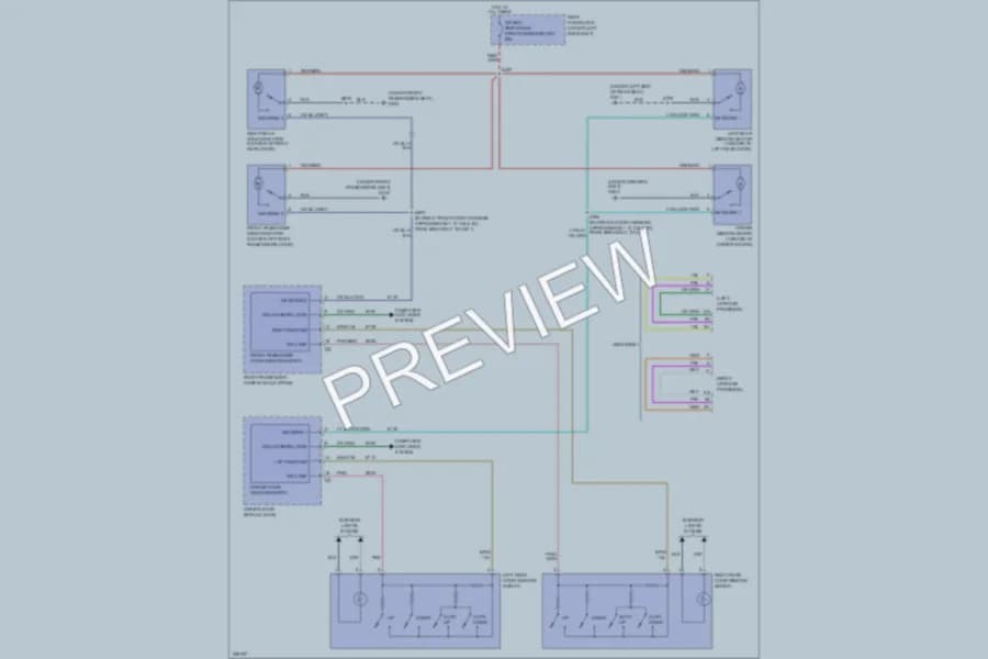 2007 Cadillac DTS Power Windows wiring diagram preview