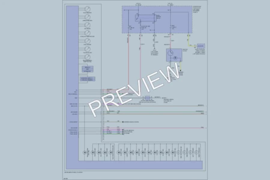 2007 Cadillac EscaladeEXT Instrument Cluster wiring diagram preview