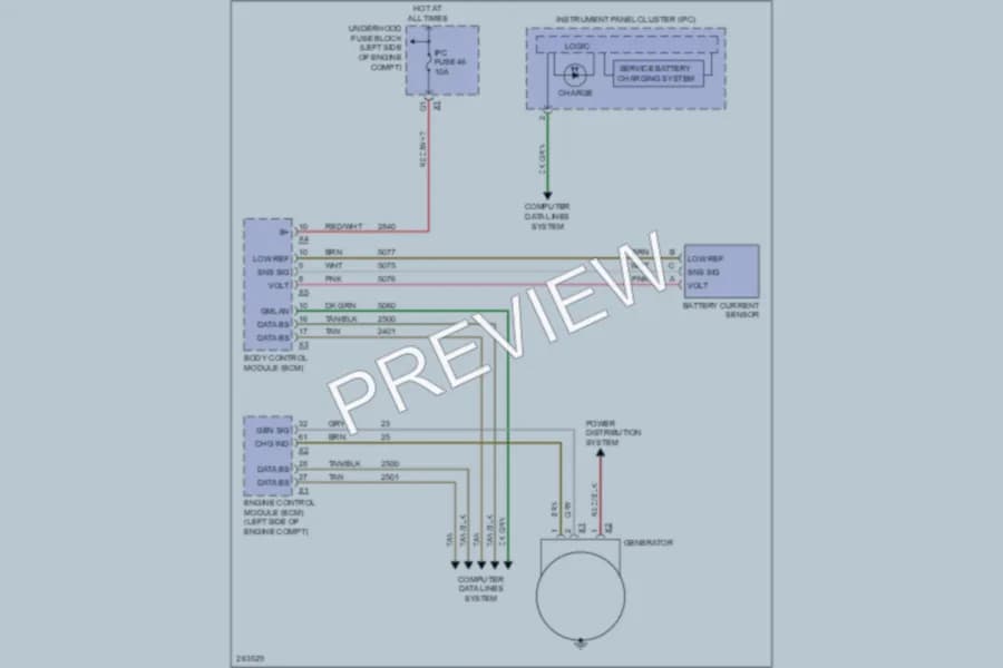 2007 Cadillac EscaladeEXT Starting Charging wiring diagram preview