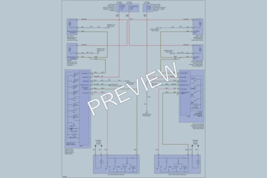 2007 Cadillac SRX Power Windows wiring diagram preview