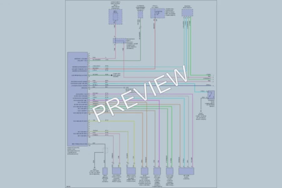 2007 Cadillac STS Power Door Locks wiring diagram preview