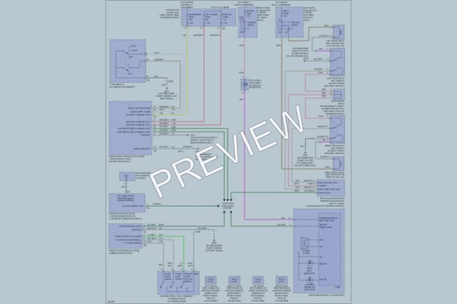 2007 Cadillac STSV Warning Systems wiring diagram preview