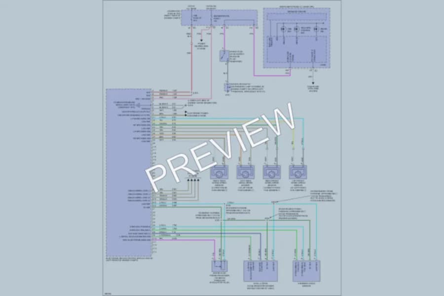 2007 Cadillac XLRV Anti Lock Brakes wiring diagram preview