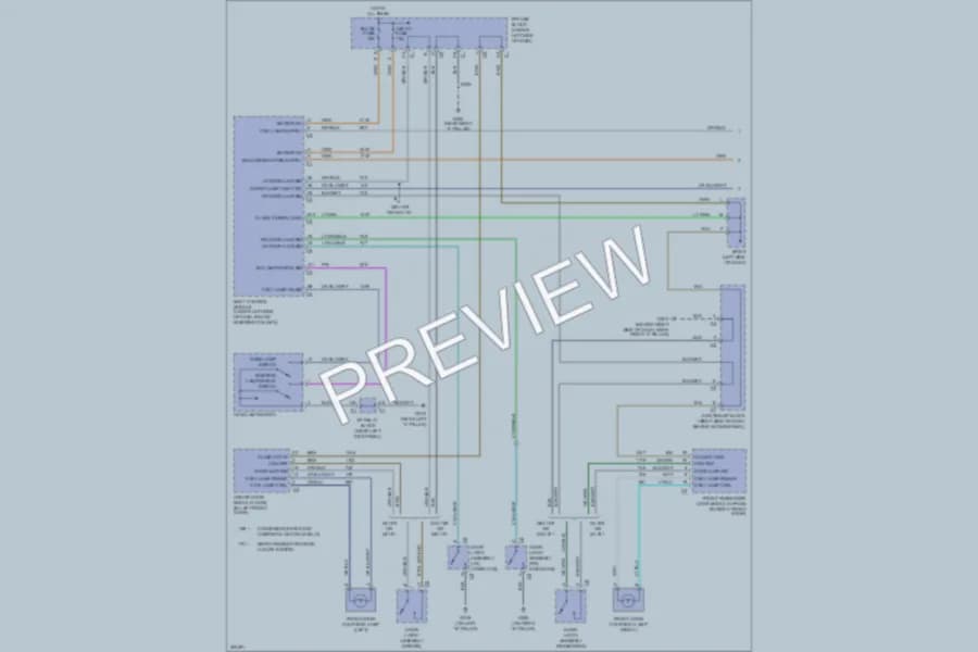 2007 Chevrolet 2500 Hd Interior Lights wiring diagram preview with protected circuit layout