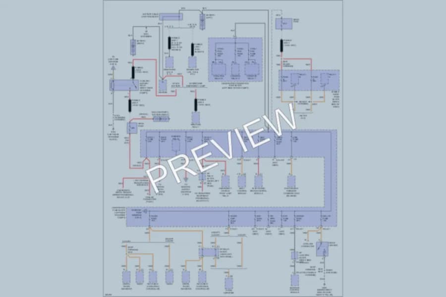 2007 Chevrolet 2500 Hd Power Distribution wiring diagram preview with protected circuit layout
