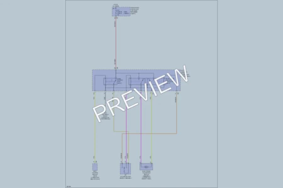 2007 Chevrolet 1500 Power Seats wiring diagram preview with protected circuit layout