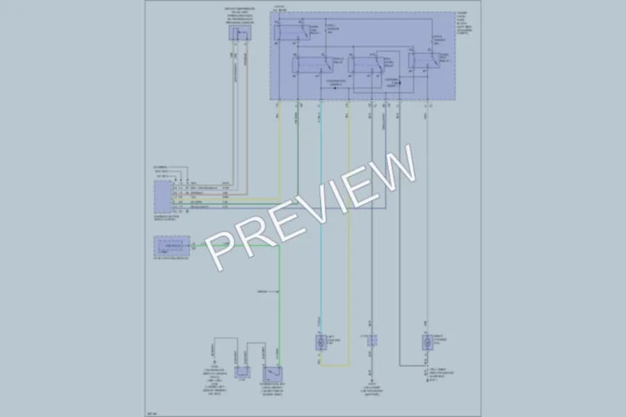 2007 Chevrolet 2500 Hd Cooling Fan wiring diagram preview with protected circuit layout