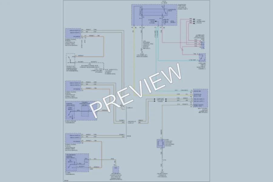 2007 Chevrolet 3500 Hd Shift Interlock wiring diagram preview with protected circuit layout