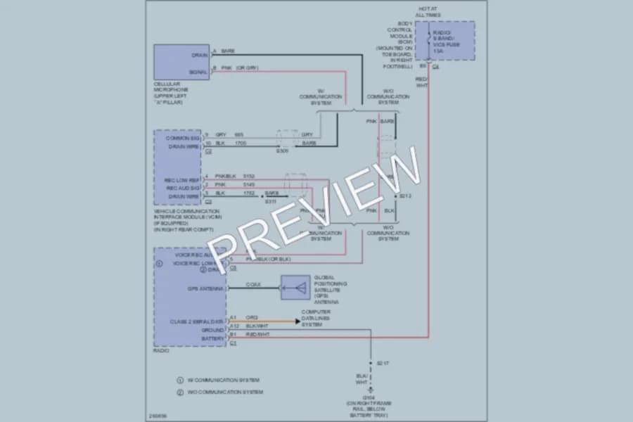 2007 Chevrolet Corvette Navigation wiring diagram preview