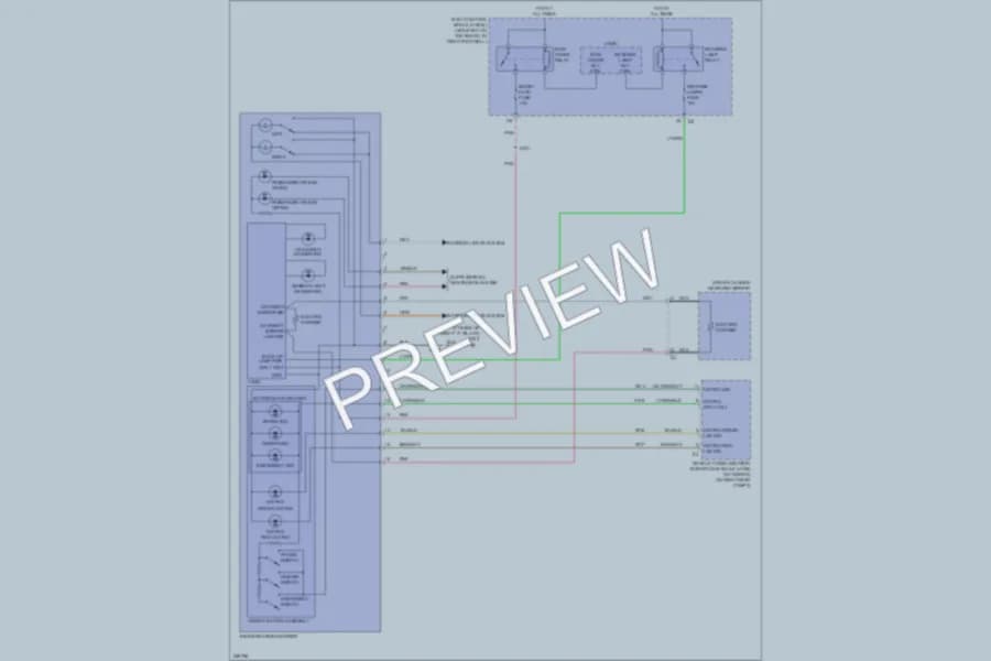 2007 Chevrolet Corvette Power Mirrors wiring diagram preview