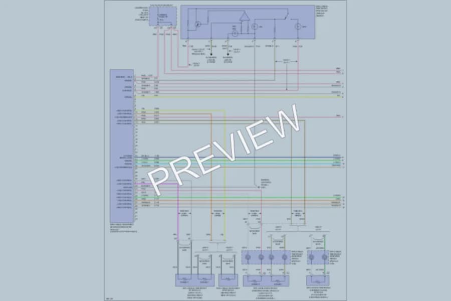 2007 Chevrolet G3500 Supplemental Restraints wiring diagram preview with protected circuit layout