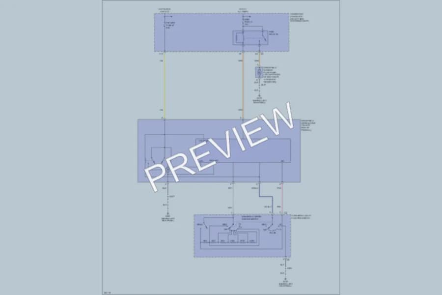 2007 Chevrolet G3500 Wiper Washer wiring diagram preview with protected circuit layout