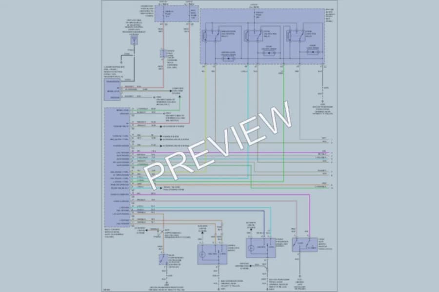 2007 Chevrolet Impala Power Door Locks wiring diagram preview