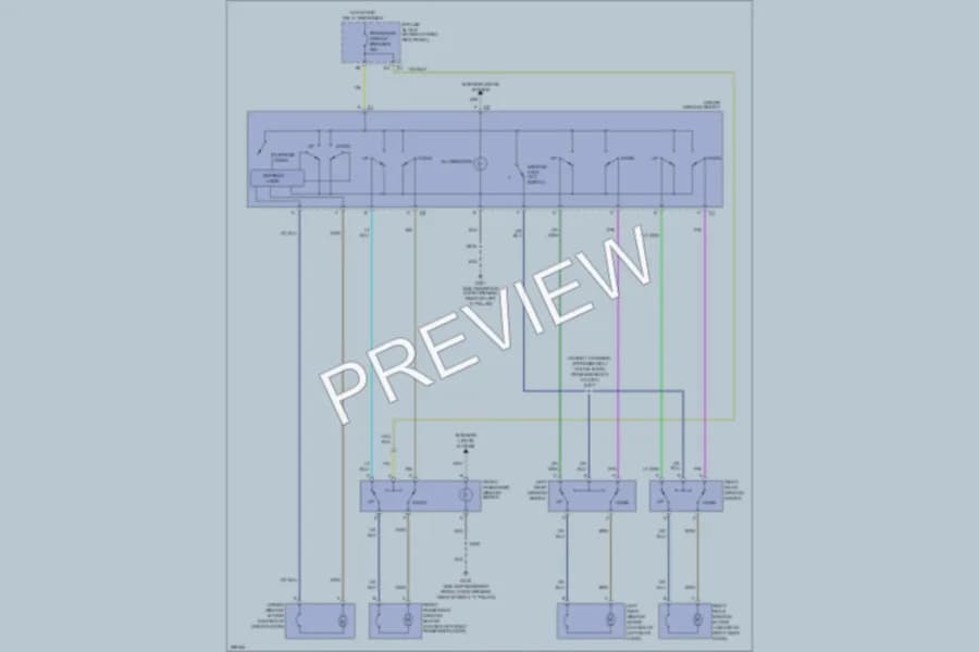 2007 Chevrolet Impala Power Windows wiring diagram preview