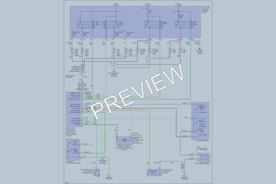 2007 Chevrolet K3500PickupClassic Headlights wiring diagram preview