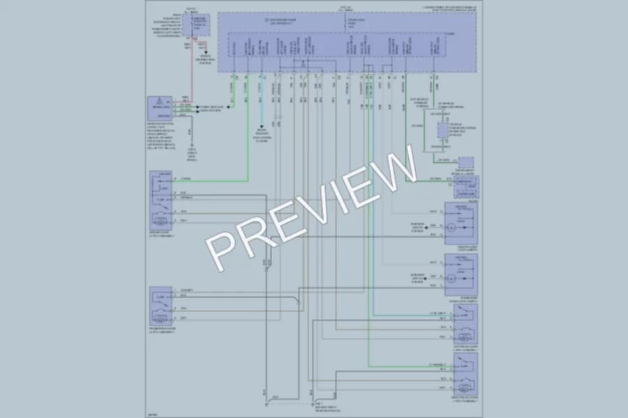 2007 Chevrolet Malibu Power Door Locks wiring diagram preview