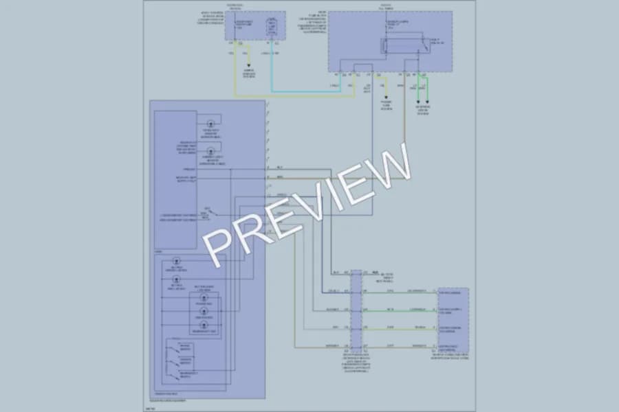 2007 Chevrolet Malibu Power Mirrors wiring diagram preview