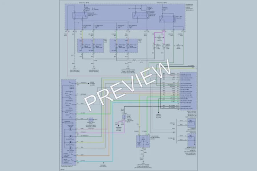 2007 Chevrolet TrailBlazer Headlights wiring diagram preview