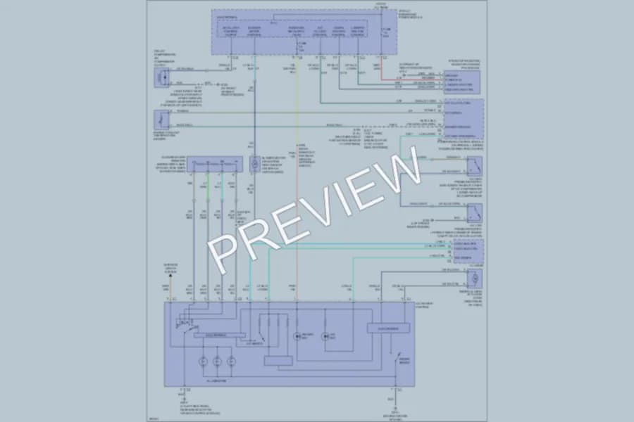 2007 Chrysler PTCruiser Air Conditioning wiring diagram preview