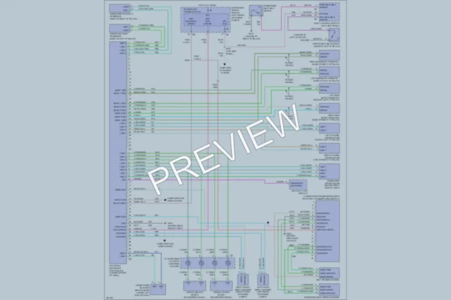 2007 Chrysler Pacifica Supplemental Restraints wiring diagram preview